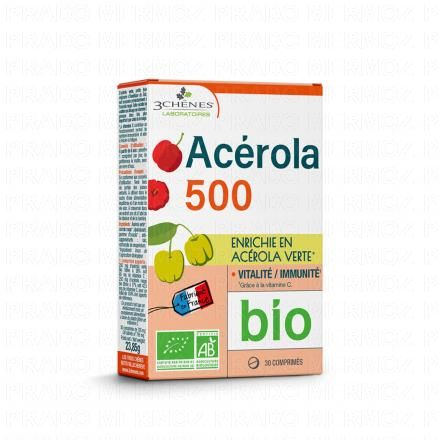 LES 3 CHENES Acérola 500 Bio x30 comprimés