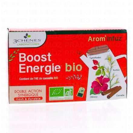 LES 3 CHENES Arom&rsquo;Infuz Boost Energie Tisane bio x20 sachets