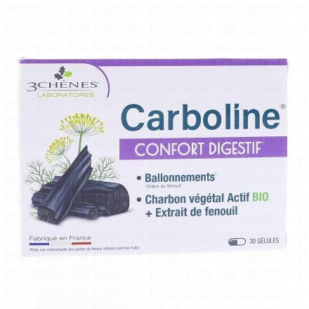 LES 3 CHÊNES Carboline 30 gélules