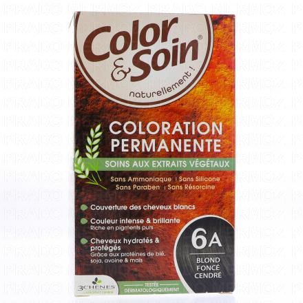 LES 3 CH&Ecirc;NES Color & soin n&deg;6A blond fonc&eacute; cendr&eacute;