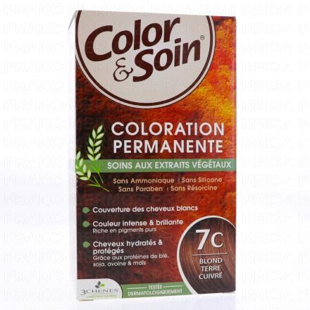 LES 3 CH&Ecirc;NES Color & soin n&deg;7C blond terre cuivr&eacute;