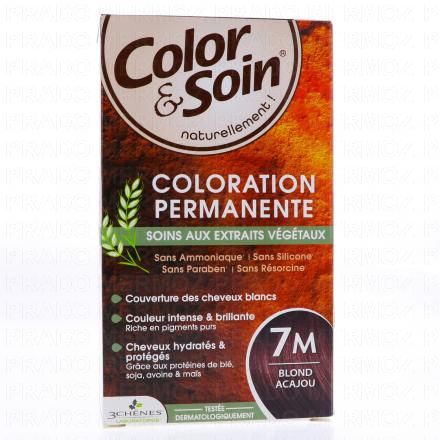 LES 3 CH&Ecirc;NES Color & soin n&deg;7M blond acajou