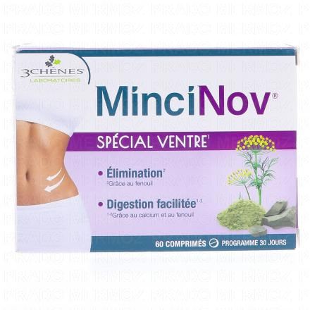 LES 3 CH&Ecirc;NES MinciNov Sp&eacute;cial Ventre (60 comprim&eacute;s)