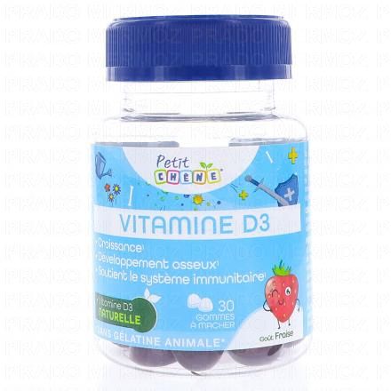 LES 3 CHENES Petit Chêne Vitamine D3 30 gommes