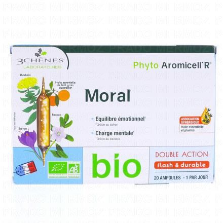 LES 3 CHENES Phyto Aromicell'R - Moral Bio x20 Ampoules