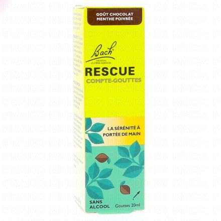 FLEURS DE BACH Rescue - Compte-gouttes Menthe Chocolat 20ml