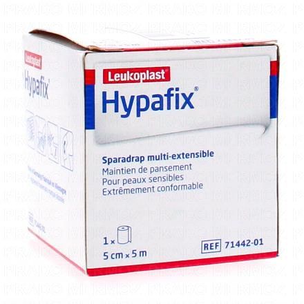LEUKOPLAST Hypafix - Bande adhésive non tissé 5cm x 5m