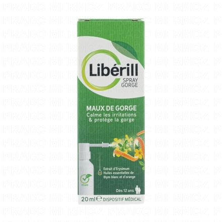 LIBERILL Spray Gorge - Maux de gorge 20ml