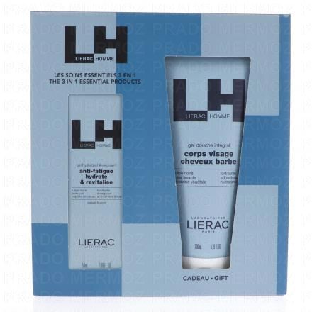 LIERAC HOMME Coffret les soins essentiels 3en1 Gel douche Offert