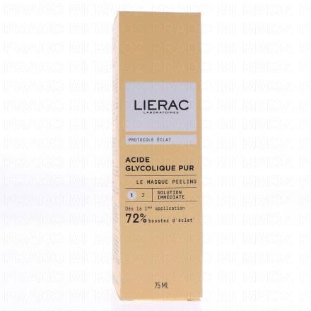 LIERAC Protocole &eacute;clat - Le Masque Peeling acide glycolique pur 75ml