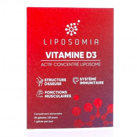 LIPOSOMIA Vitamine D3 30 g&eacute;lules