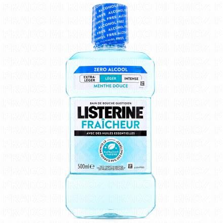 LISTERINE Bain de bouche Fraîcheur goût plus léger sans alcool 500ml