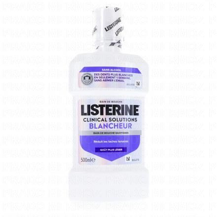 LISTERINE Bain de bouche soin blancheur (flacon 500ml)