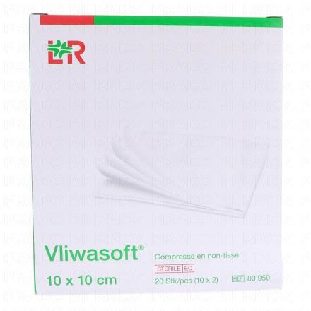 LOHMAN & RAUSHER Vliwasoft - Compresses de Gaze Non tiss&eacute;es St&eacute;riles 10 x 10 cm (10 sachets)