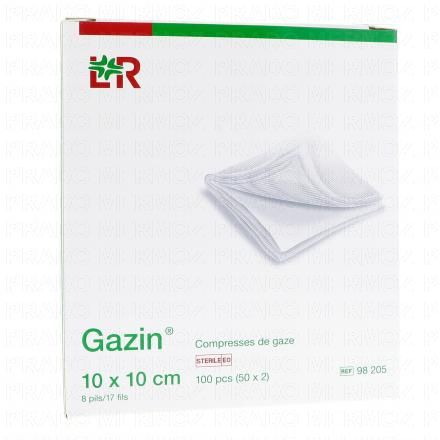 LOHMANN & RAUSHER Gazin - Compresses de Gaze St&eacute;riles Tiss&eacute;es (50 sachets - 10 x 10 cm)