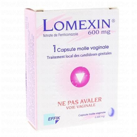 LOMEXIN 600 mg (bo&icirc;te de 1 capsule)