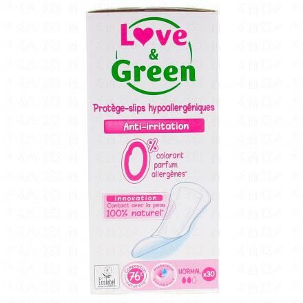 LOVE&GREEN Prot&egrave;ge slip Hypoallerg&eacute;niques nuit normal x30