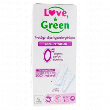 LOVE&GREEN Prot&egrave;ge slip hypoallerg&eacute;niques Anti-irritation x28
