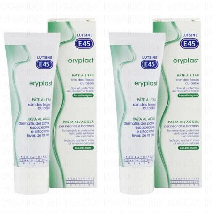 LUTSINE Eryplast P&acirc;te &agrave; l'eau - Soin des fesses du b&eacute;b&eacute; (lot 2x75g)