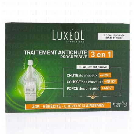 LUX&Eacute;OL Coffret Traitement Antichute Progressive 3 en 1 x14 fioles de 6mL