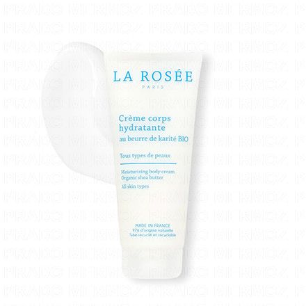 LA ROS&Eacute;E Cr&egrave;me corps hydratante au beurre de karit&eacute; BIO (tube 200ml)