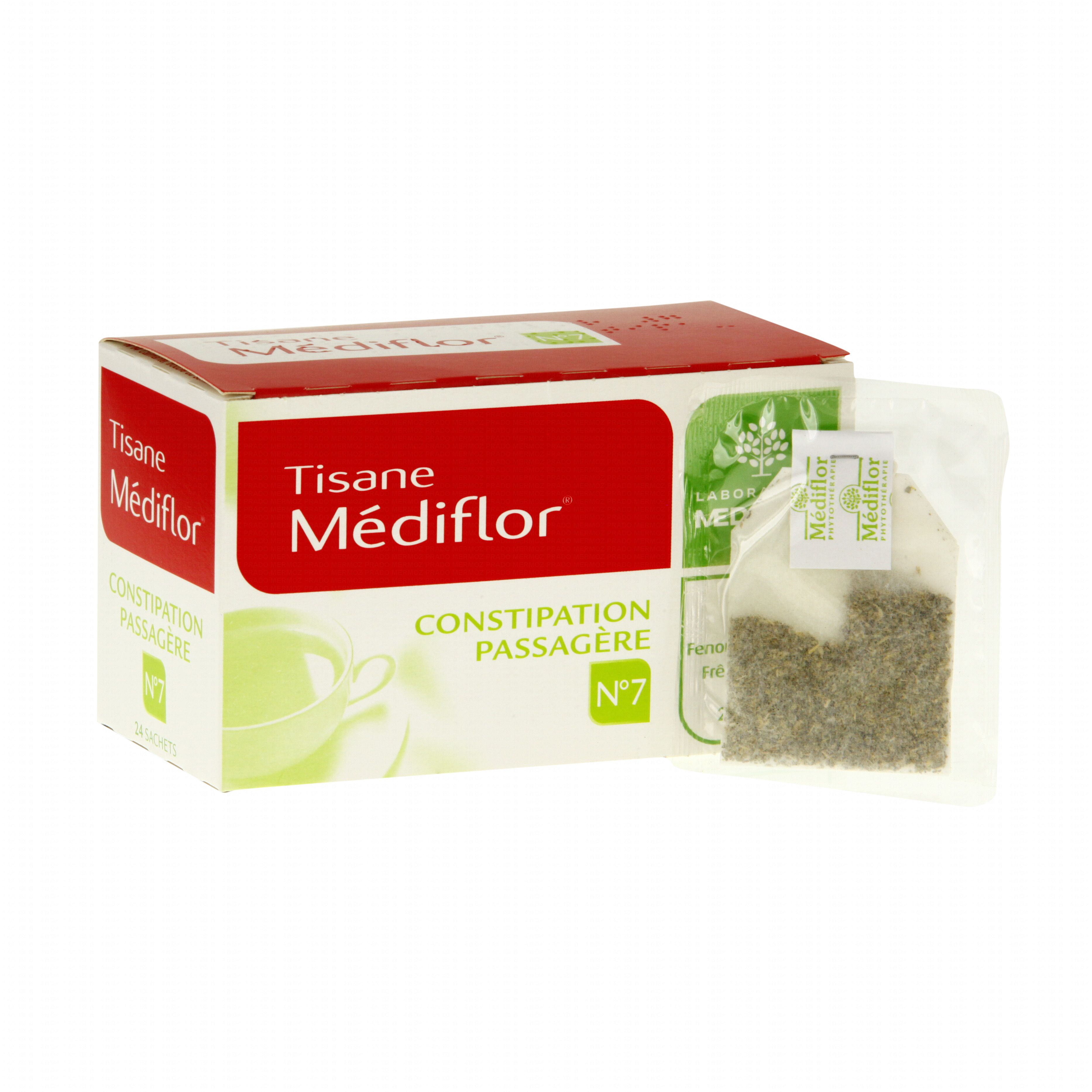Médiflor n°7 constipation passagère boîte de 24 sachetsdoses Merck (médicament conseil