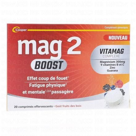 MAG 2 Vitamag Boost x20 comprim&eacute;s effervescents
