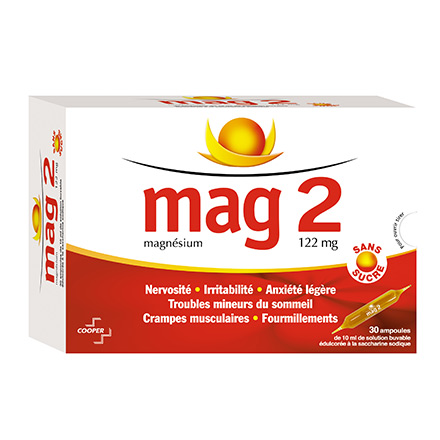 MAG 2 Magnésium boîte de 30 ampoules