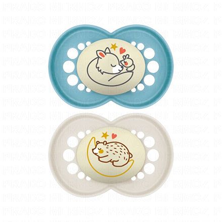 MAM 2 Sucettes Original Nuit +18 Mois Ref 40