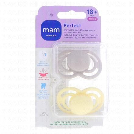 MAM Duo Sucettes +18 mois Perfect silicone (tendance)