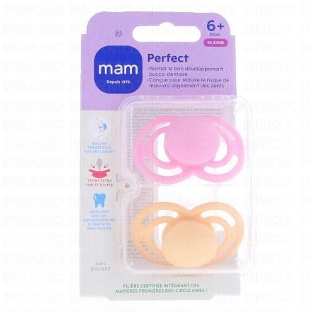 MAM Duo Sucettes +6 mois perfect silicone (tendance)