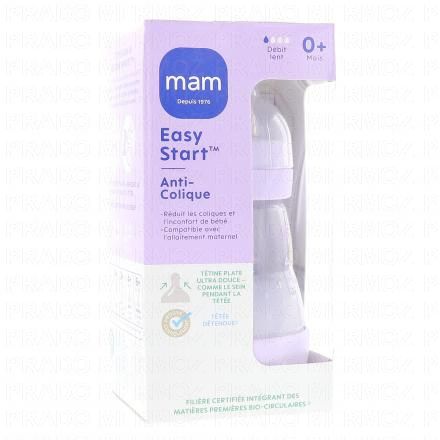 MAM Easy Start Anti-Colique biberon d&eacute;bit 1 160ml (lilas)