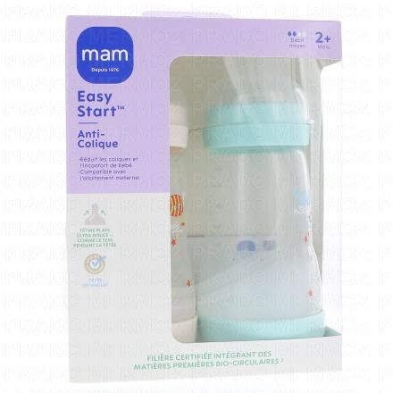 MAM Easy Start Anti-Colique biberon d&eacute;bit 2 260ml (lot de 2 vert et sable)
