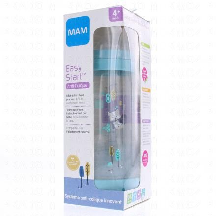 MAM Easy Start Anti-Colique biberon d&eacute;bit 3 320ml (bleu couleur de la nature)