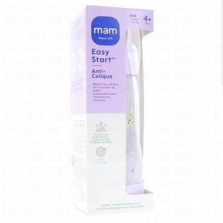 MAM Easy Start Anti-Colique biberon d&eacute;bit 3 320ml (lilas)