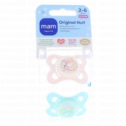 MAM Original - Sucette anatomique 2 &agrave; 6 mois (nuit)