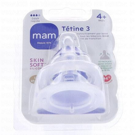MAM T&eacute;tine plate d&eacute;bit 3