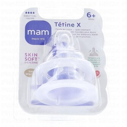 MAM Tétine plate débit X