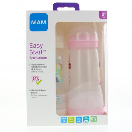 MAM biberons anti colique d&eacute;bit 3 lot de 2x320ml