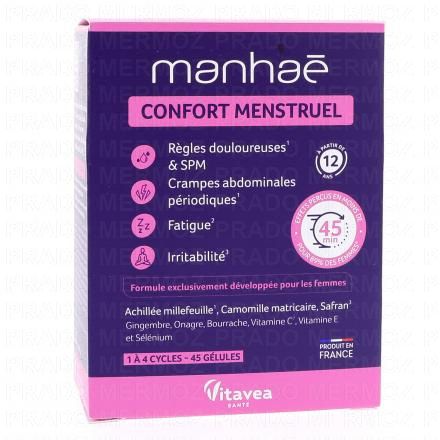 MANHAE Confort Menstruel 45 g&eacute;lules