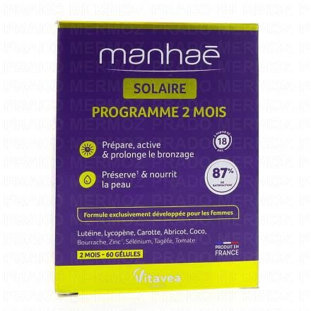 MANHAE Solaire programme 2mois x60 g&eacute;lules