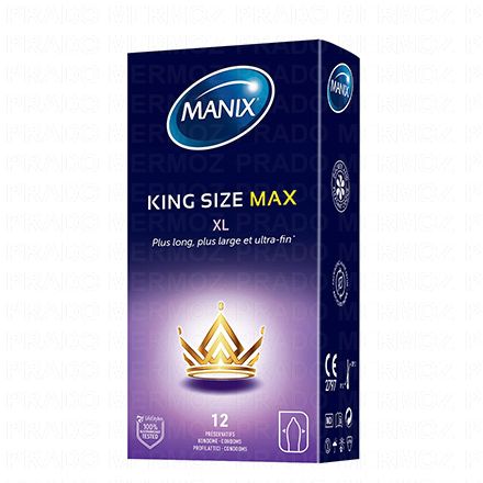 MANIX King size max - Préservatifs maximum confort (12 préservatifs)