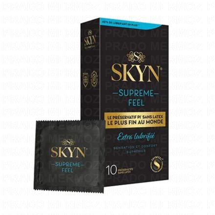 MANIX Skyn - Supreme Feel Pr&eacute;servatifs sans latex exra fin (x10 extra lubrifi&eacute;)