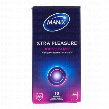 MANIX Xtra Pleasure Double Extase 10 pr&eacute;servatifs