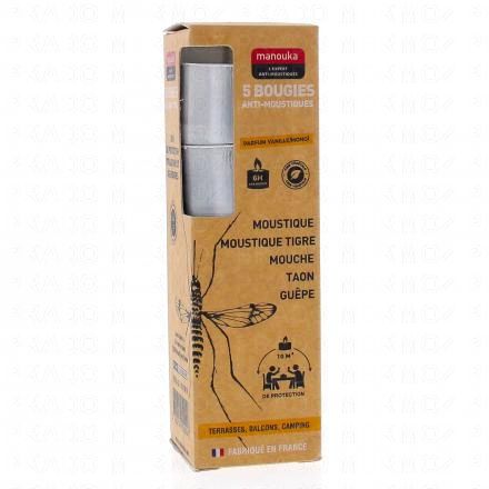 MANOUKA 5 bougies anti moustiques