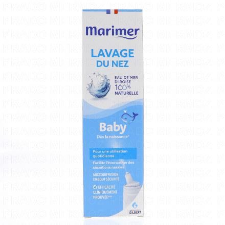 MARIMER Baby - Spray Lavage du nez Baby d&egrave;s la naissance 100ml