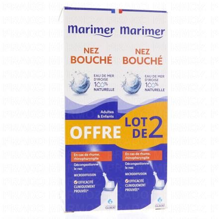 MARIMER Spray nez bouché - rhume rhinopharyngite (lot de 2 x 100ml)