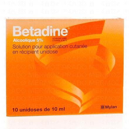 BETADINE 5% Solution pour application cutanée en récipient unidose MYLAN