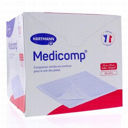 MEDICOMP Compresse non-tissé 50 sachets (10x10 cm)