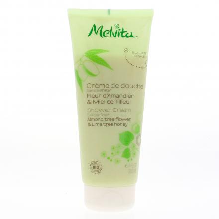 MELVITA Cr&egrave;me de douche fleur d'amandier et miel de tilleul 200ml